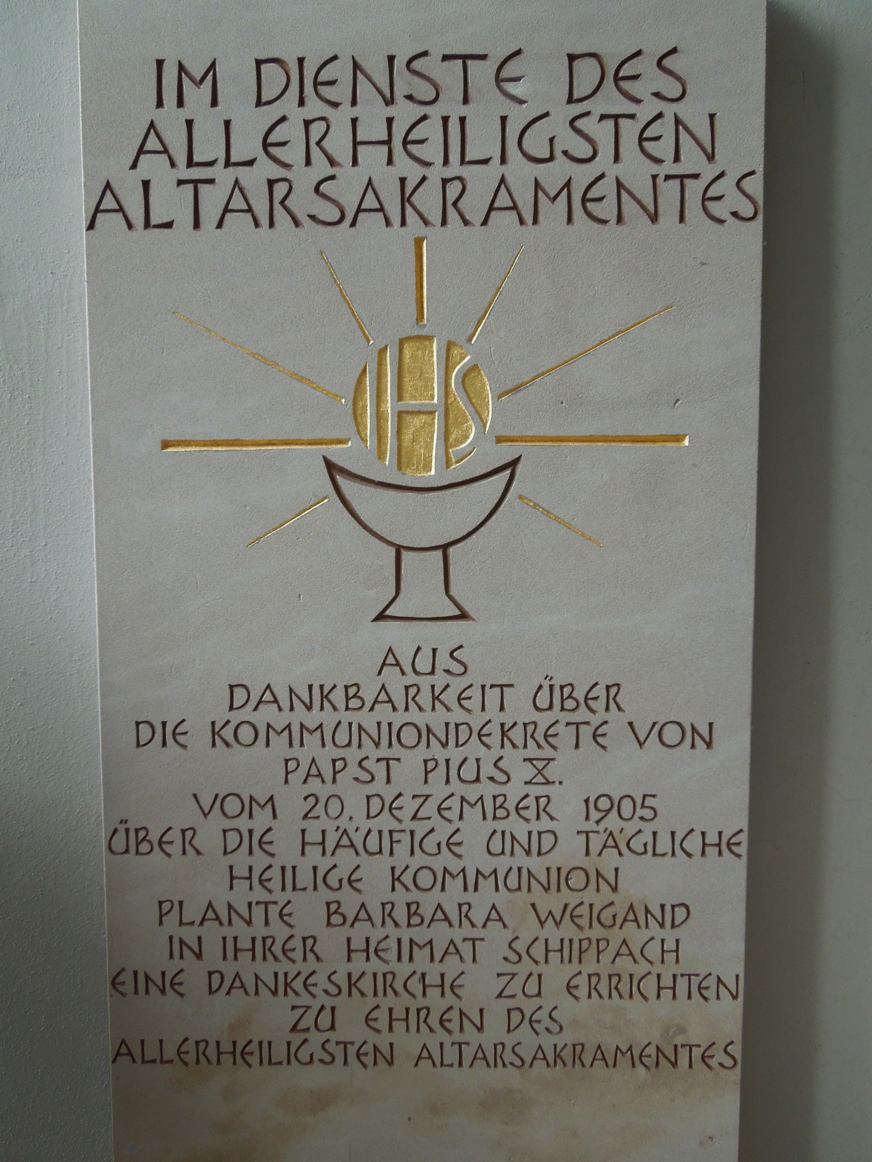 B. Weigand war die Urk�mpferin f�r die tgl. hl. Kommunion